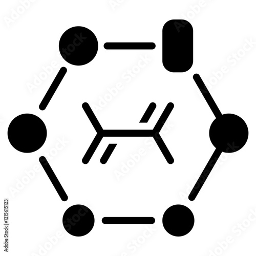 Glycolysis Glyph Icon