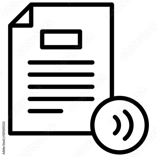 Transcription Outline Icon