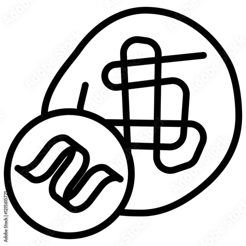 Quaternary Structure Outline Icon