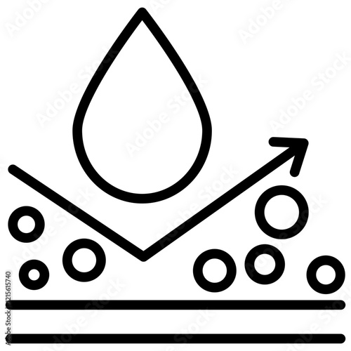 Hydrophobic Interaction Outline Icon