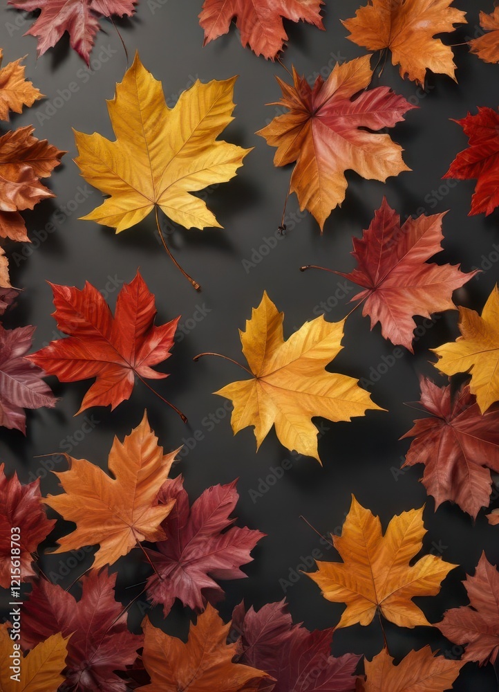 Autumn Leaf Study with richly colored leaves and stems , leaves, autumn, fall Autumn Leaf Study with richly colored leaves and stems , leaves, autumn, fall
