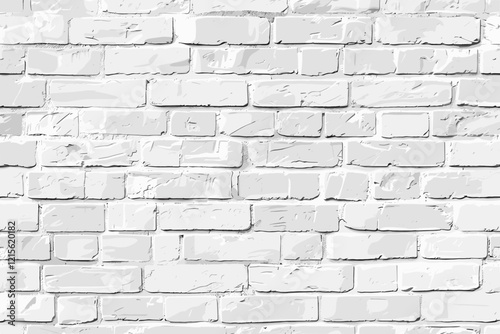 Sleek and Modern White Brick Wall Texture for Stunning Visual Backgrounds