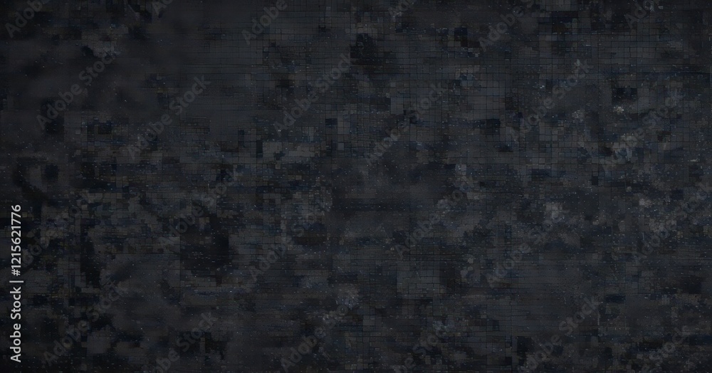 Naklejka premium Distorted pixel pattern on digital display screen, electronics, pixel, glitch