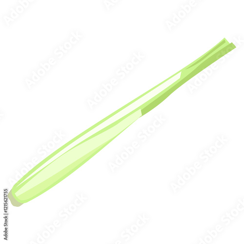 Illustration of Fresh Green Lemongrass