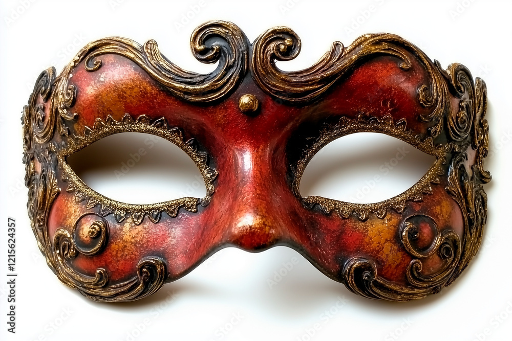 Red and Gold Ornate Venetian Mask Red and Gold Ornate Venetian Mask