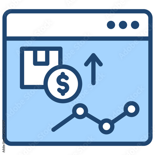 Marketing Blue Icon