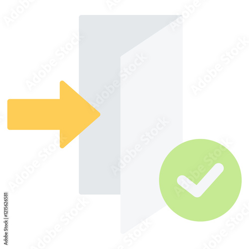 Admission Flat Icon