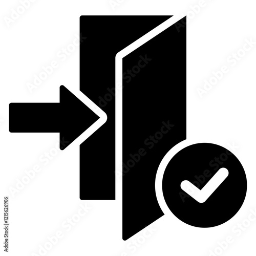 Admission Glyph Icon