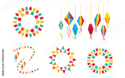 festa junina element vector illustration design