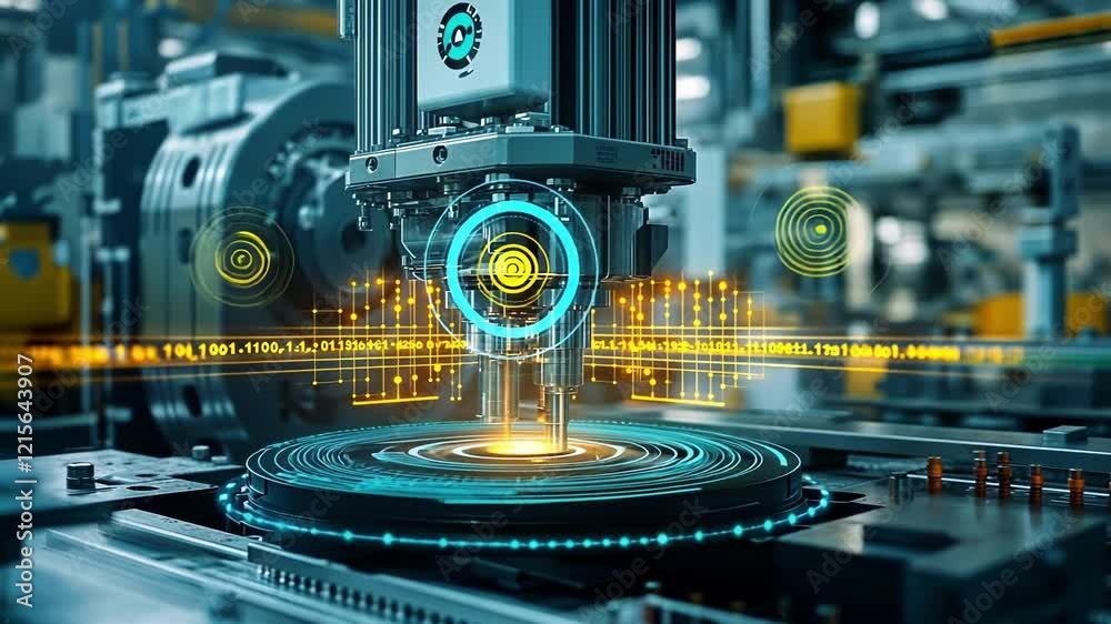 Smart robotic arm utilizing artificial intelligence performs tasks on a ...