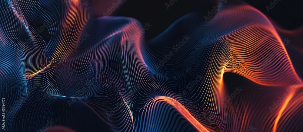 Fototapeta premium Abstract Digital Waves
