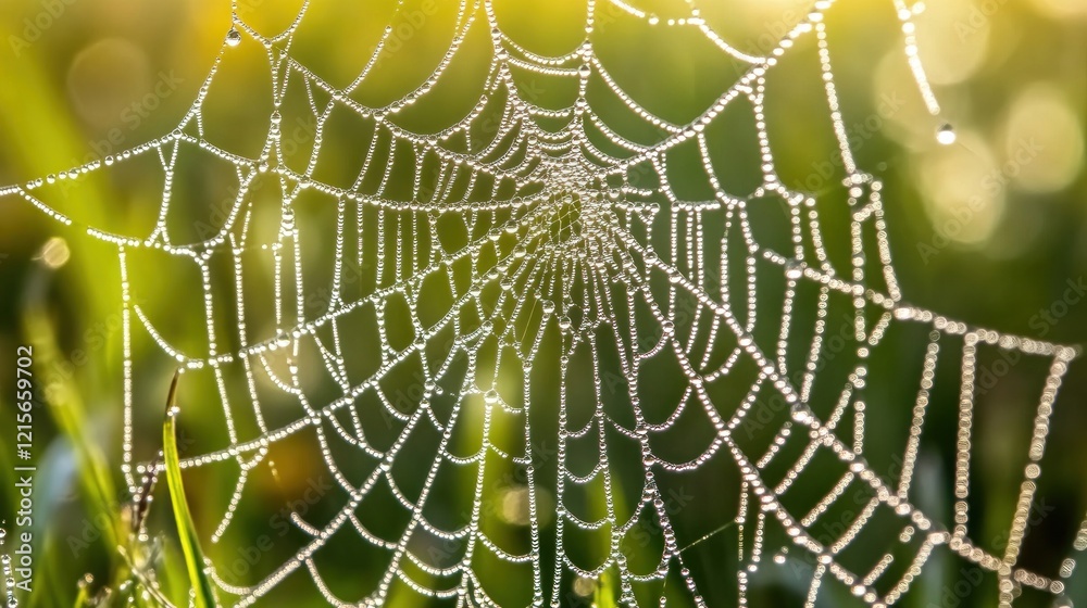 Dew-Covered Spider Web Dew-Covered Spider Web
