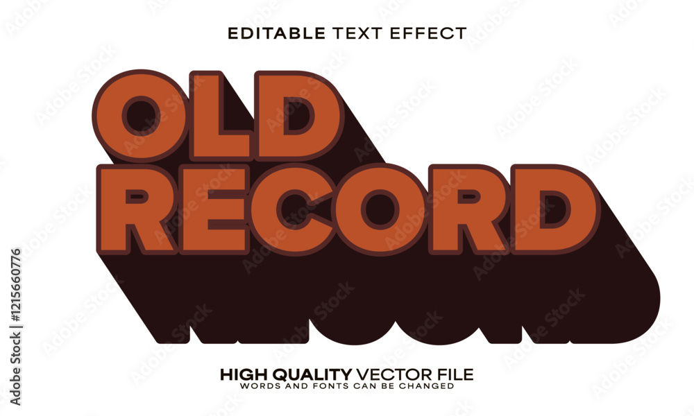 Retro classic text effect, editable text effect and vintage 3d font style bold shadow oldschool poster design Retro classic text effect, editable text effect and vintage 3d font style bold shadow oldschool poster design