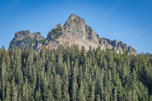 Pinnacle Peak in the Tatoosh Range in Mount Rainier National Park. photo