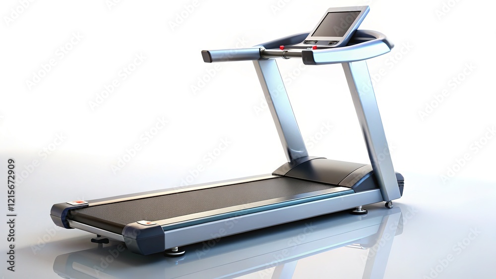Modern Treadmill, Isolated, High-Resolution, Studio Shot Modern Treadmill, Isolated, High-Resolution, Studio Shot