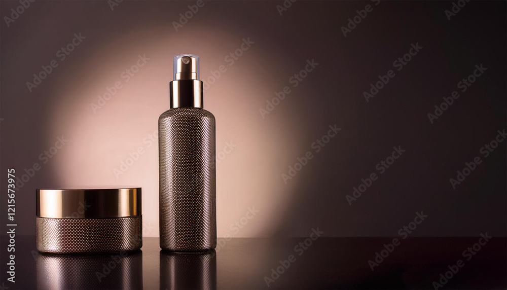 a stylish and modern cosmetic bottle is showcased in this professional studio image ideal for beauty product promotions a stylish and modern cosmetic bottle is showcased in this professional studio image ideal for beauty product promotions