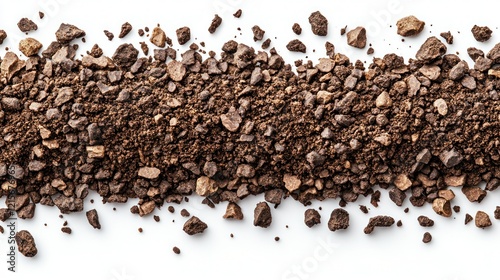 Wallpaper Mural Coffee grounds border, white background, texture, banner Torontodigital.ca