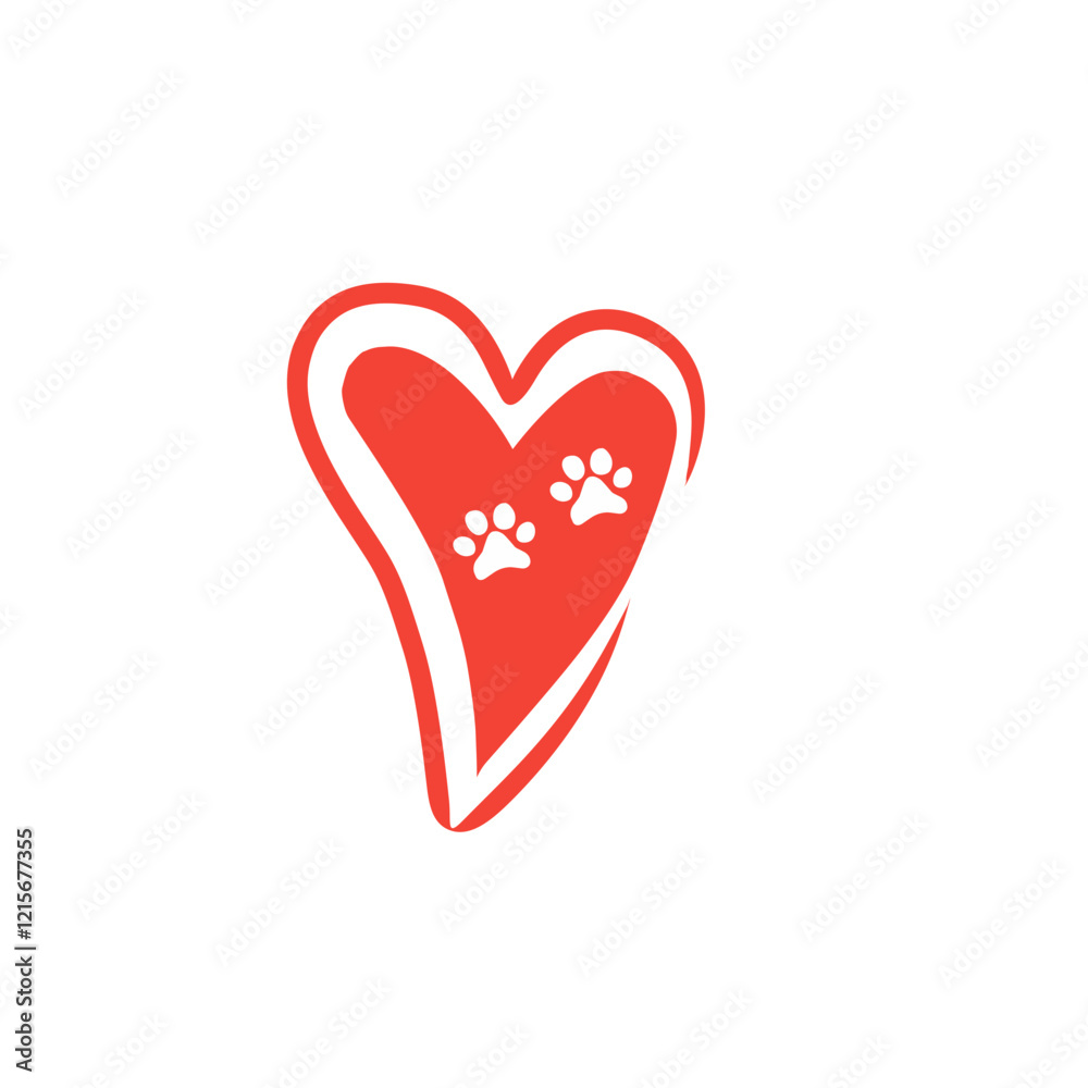 heart footprint vector heart footprint vector