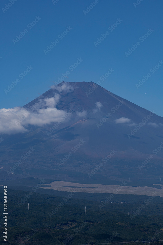 三島市佐野から見た富士山