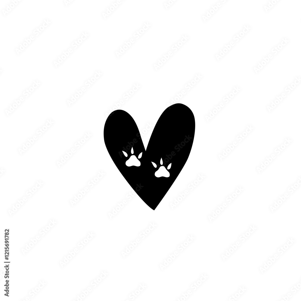heart footprint icon heart footprint icon