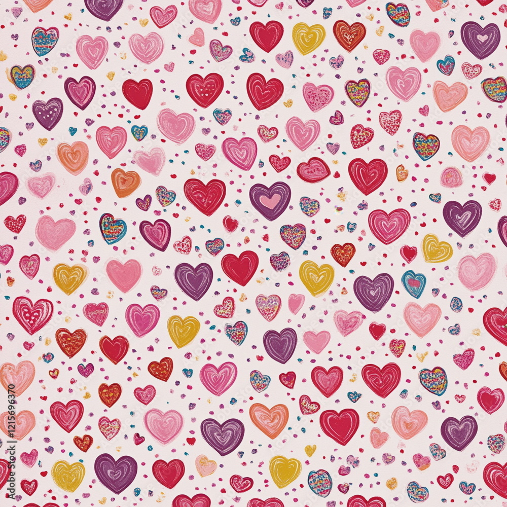 A delicate seamless pattern of pink, brown, and cream chocolate hearts on a neutral background. The soft pastel tones make it perfect for romantic designs, packaging, and holiday-themed branding.
A delicate seamless pattern of pink, brown, and cream chocolate hearts on a neutral background. The soft pastel tones make it perfect for romantic designs, packaging, and holiday-themed branding.