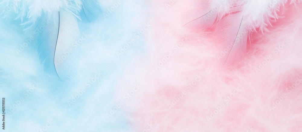 Blue and pink fluffy fabric background with soft textures and gradients ideal for creative projects Copy Space Blue and pink fluffy fabric background with soft textures and gradients ideal for creative projects Copy Space
