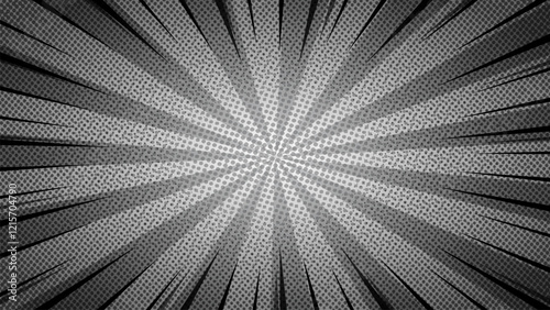 zoom comic black and white background vector 