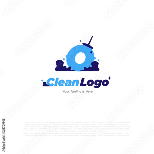 Vector a bubble foam icon and Letter O logo inspiration