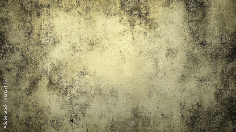 Obraz premium Grungy Aged Yellow Concrete Wall Texture Background Ideal for Text Placement and Design Projects