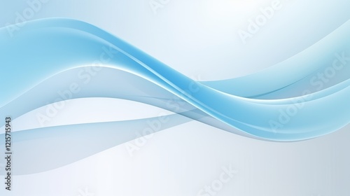 Soft blue abstract waves on a light background, ideal for backgrounds or graphic design.
