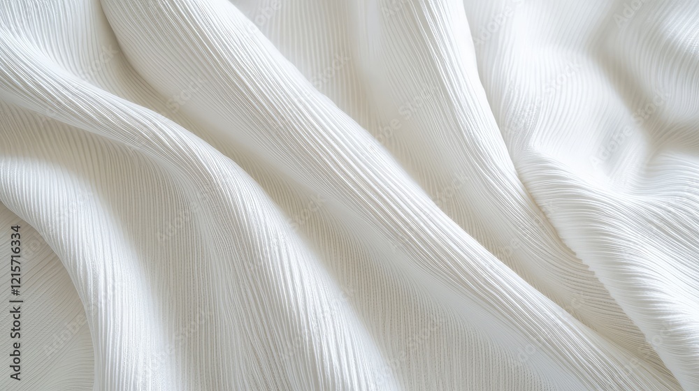 Soft White Upholstery Brushed Microfiber Texture with Subtle Vertical Stripes in Gentle Draped Flow Creating an Elegant Background Setting Soft White Upholstery Brushed Microfiber Texture with Subtle Vertical Stripes in Gentle Draped Flow Creating an Elegant Background Setting