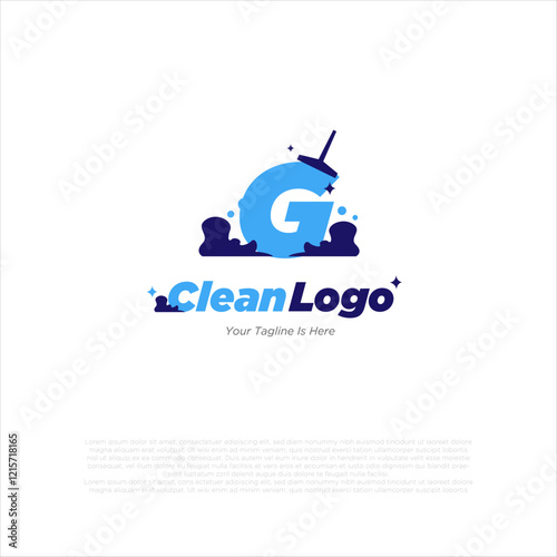 Vector a bubble foam icon and Letter G logo inspiration