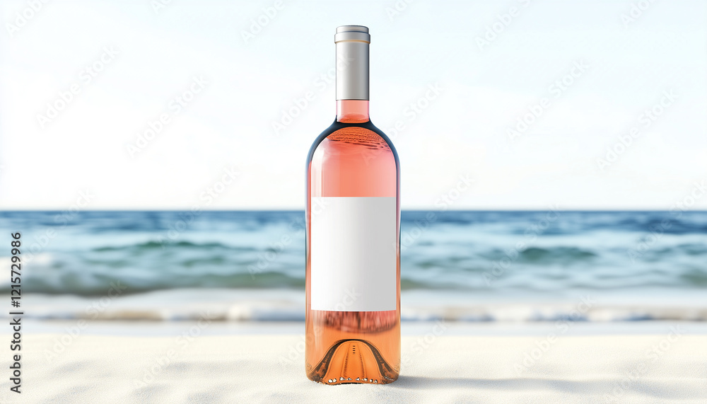 beautiful clean wine bottle with a blank label for graphic design mock up beautiful clean wine bottle with a blank label for graphic design mock up
