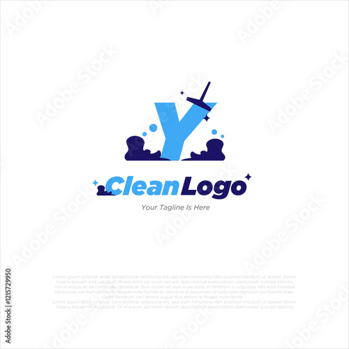 Vector a bubble foam icon and Letter Y logo inspiration