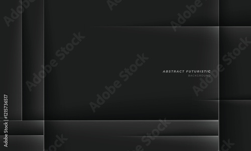 
Black abstract vector background. Futuristic technology style. Vector illustration.
