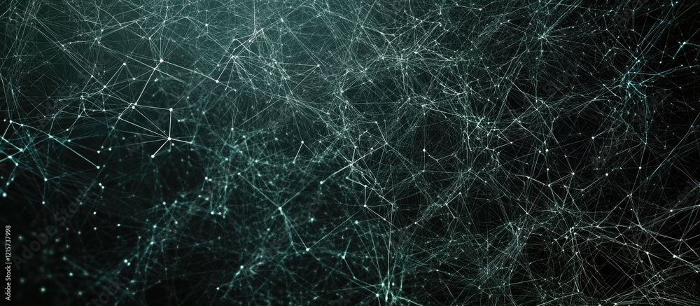 Abstract Digital Mesh Network Connectivity Background with Copy Space for Text and Technology Themes