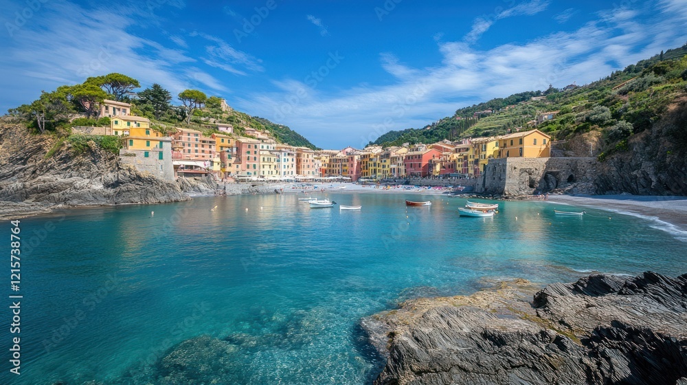 Obraz premium Picturesque Coastal Village in Cinque Terre, Italy