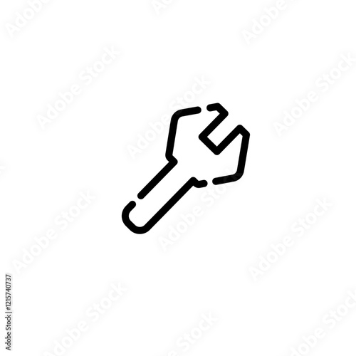 Setting or tools widget symbol icon, sign and symbol icon. Minimalist vector line art, mobile apps icon