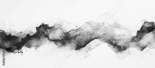 Elegant Abstract Ink Paint Background with Flowing Patterns Ideal for Text and Design Elements in Modern Art Projects