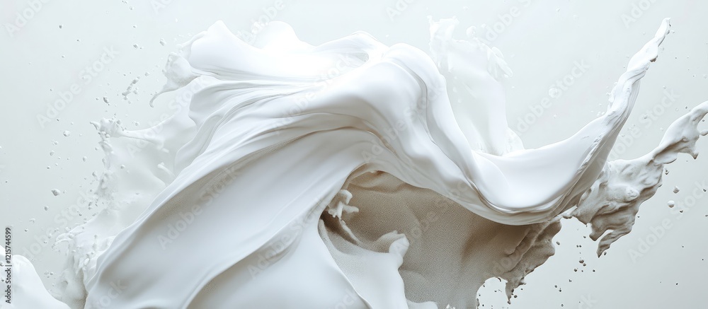 Elegant White Abstract Motion with Fluid Textures and Copy Space for Creative Design and Advertising Elegant White Abstract Motion with Fluid Textures and Copy Space for Creative Design and Advertising