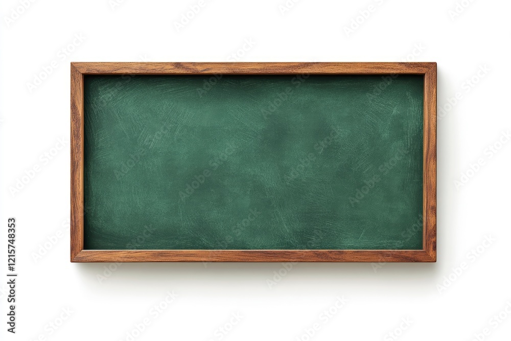 Blank Green Chalkboard with Wooden Frame Blank Green Chalkboard with Wooden Frame