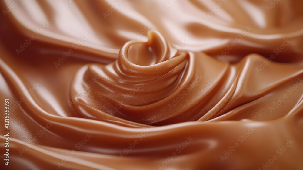 Caramel swirl, close-up, studio, smooth texture, food background Caramel swirl, close-up, studio, smooth texture, food background