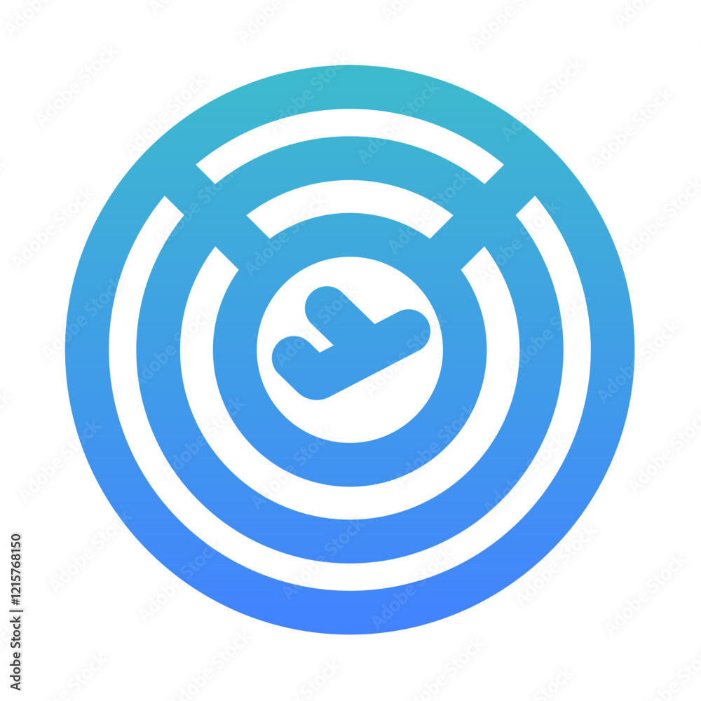 Fototapeta premium radar bold gradient