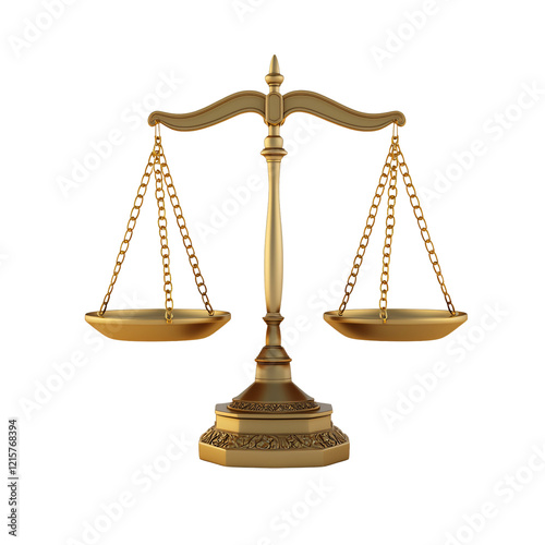 A golden scale symbolizing justice and balance.