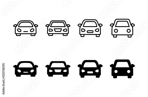 Car icon vector isolated on white background. Car icon vector.