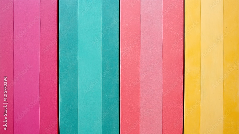 Vibrant vertical stripes of pink teal and yellow paint colorful background Vibrant vertical stripes of pink teal and yellow paint colorful background