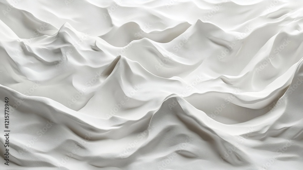 Obraz premium Abstract white peaks, textured surface.