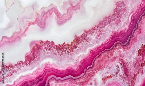 Abstract pink and white marble texture background, Generative AI