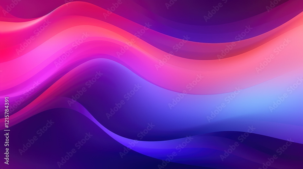 Abstract waves of pink and purple colors create a smooth, flowing design. Abstract waves of pink and purple colors create a smooth, flowing design.