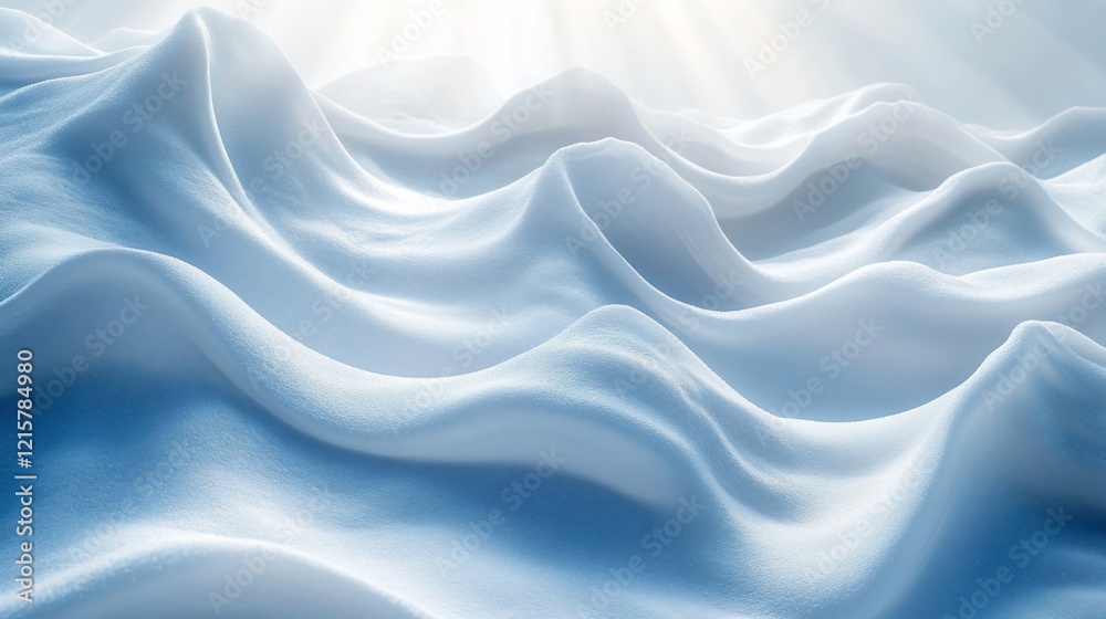 Soft, flowing white fabric with gentle waves and subtle light. Soft, flowing white fabric with gentle waves and subtle light.